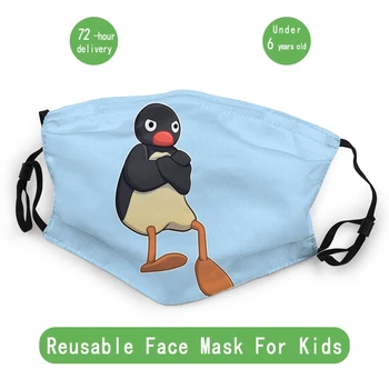 

Angry Pingu Child Non-Disposable Face Mask Penguin Cartoon Anti Bacterial Dustproof Mask Protection Cover Respirator Muffle