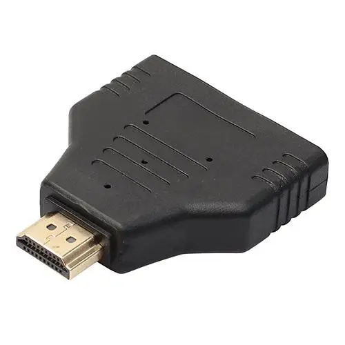 

Practical HDMI Male to 2 Female 1 in 2 Out Splitter Cable Converter Adapter