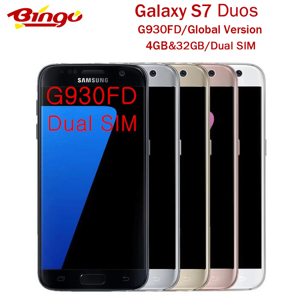 Samsung Galaxy S7 Duos G930FD оригинальная глобальная версия Android телефон с двумя SIM картами