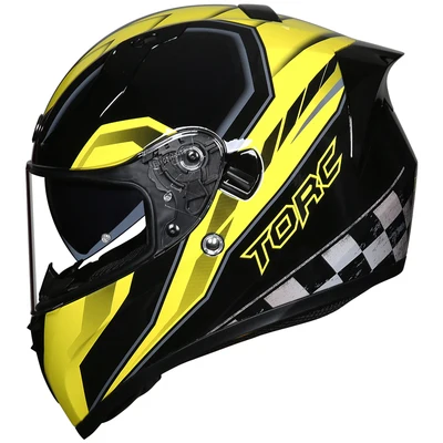 Black and yellow Bluetooth шлем мотоциклетный модульный двойной объектив мотокросса шлем крушение полное лицо шлемы - Цвет: Black and yellow