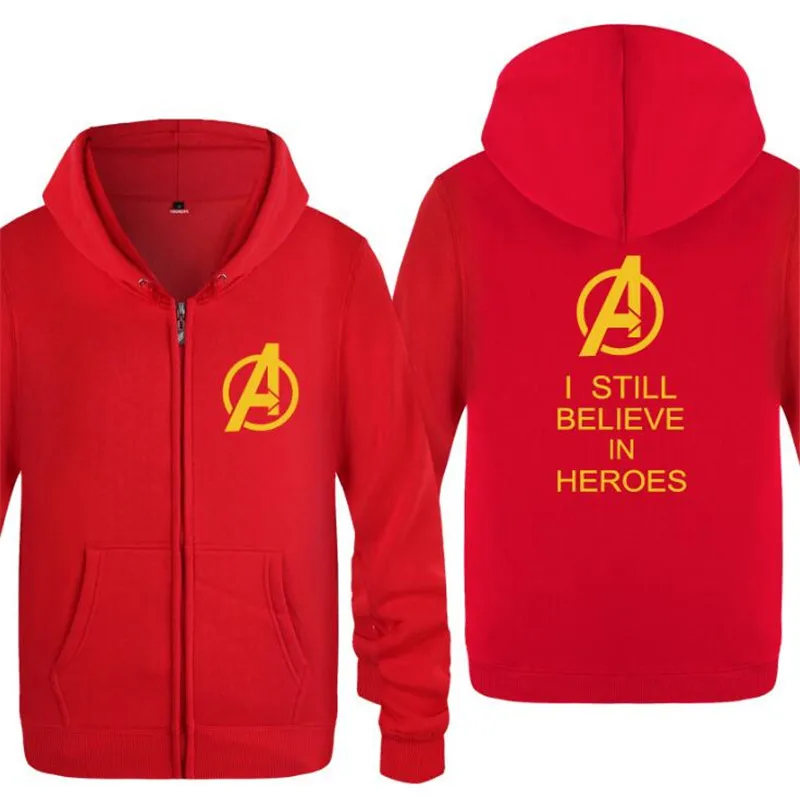 red hoodie 8 Мужская толстовка с капюшоном из фильма «мстители», «Капитан Америка», мужская флисовая куртка на молнии с длинным рукавом, пальто, толстовка, костюм для катания на коньках - Цвет: red hoodie 8