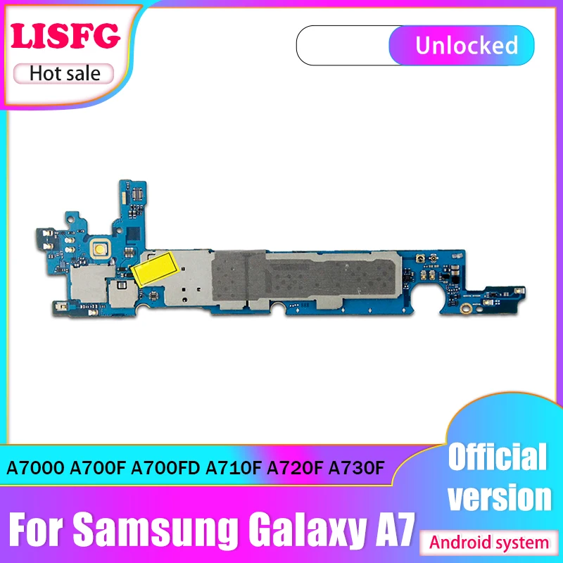 Original For Samsung Galaxy A7 A7000 A700F A700FD A710F/FD A720F/FD A730F Motherboard With Android System Logic Board mainboard | Мобильные