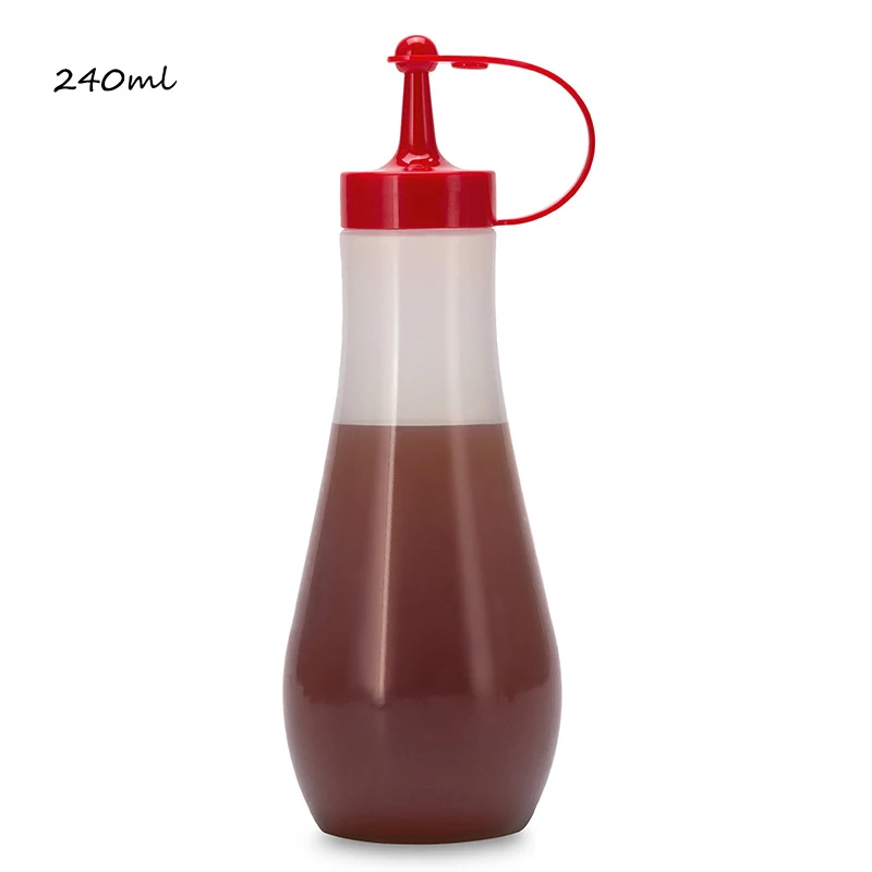 240 ml 红色挤压酱瓶