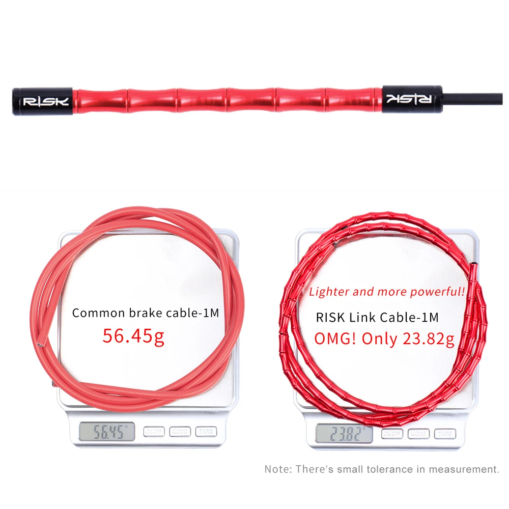 RISK CNC Aluminum Bicycle Cable With Catheter set Ultralight MTB Road Bike Bamboo Link Cable Housing Kit Fits Shifting/Brake RISK CNC Aluminum Bicycle Cable With Catheter set Ultralight MTB Road Bike Bamboo Link Cable Housing Kit Fits Shifting/Brake