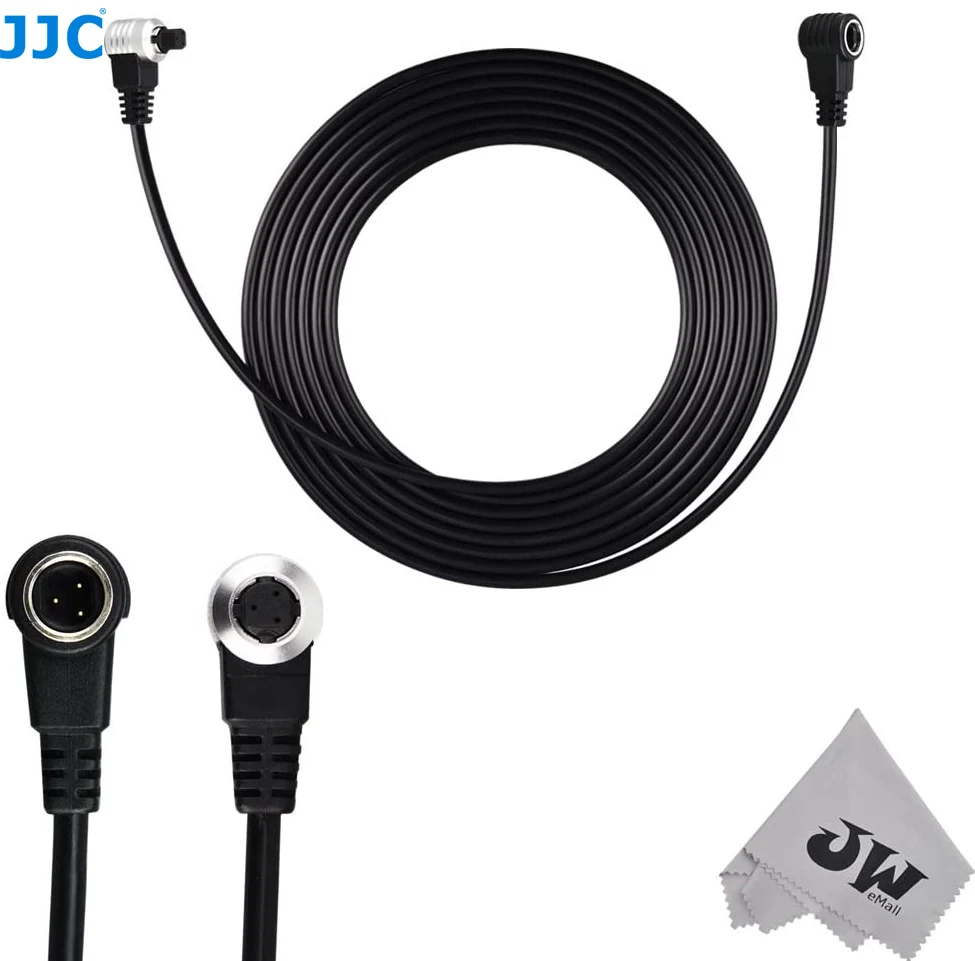 

JJC Remote Extension Cord Cable for Canon EOS 5D Mark III II 6D 7D Mark II 1D Mark II III IV 1Ds Mark II 5DS R Replace ET-1000N3