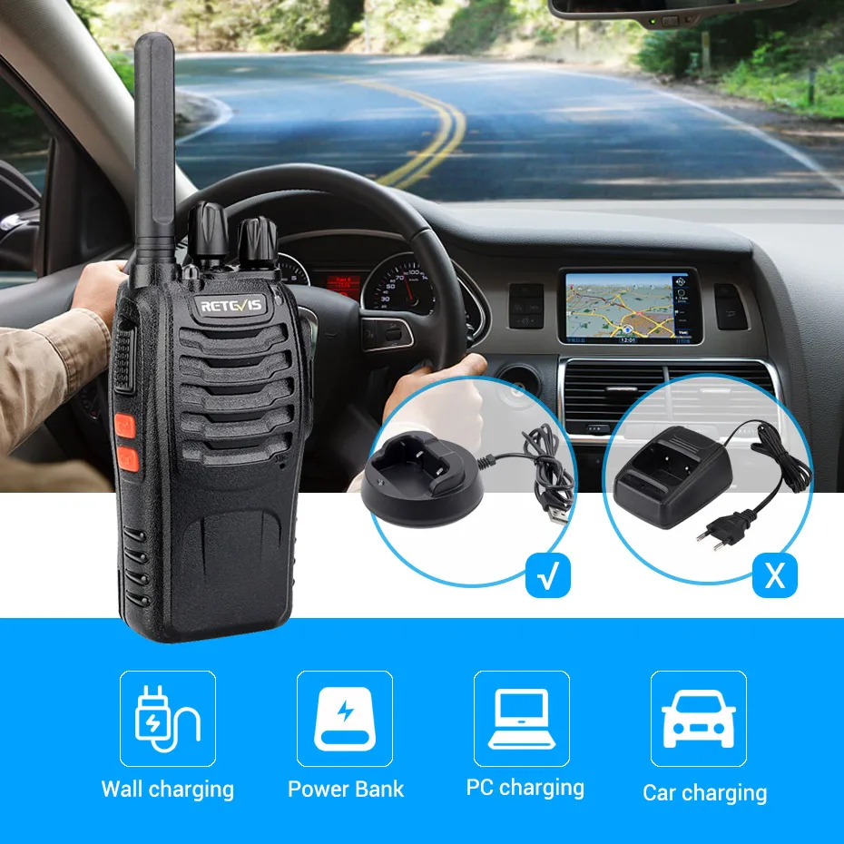 Портативная рация RETEVIS H777 Plus PMR446 FRS 4 шт.|retevis h777|walkie talkiecb radio station |