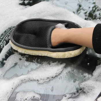 

Super Soft Car Brush Lambswool Car Care Wash Mitt Deep Pile Cleaning Glove Washing Tool