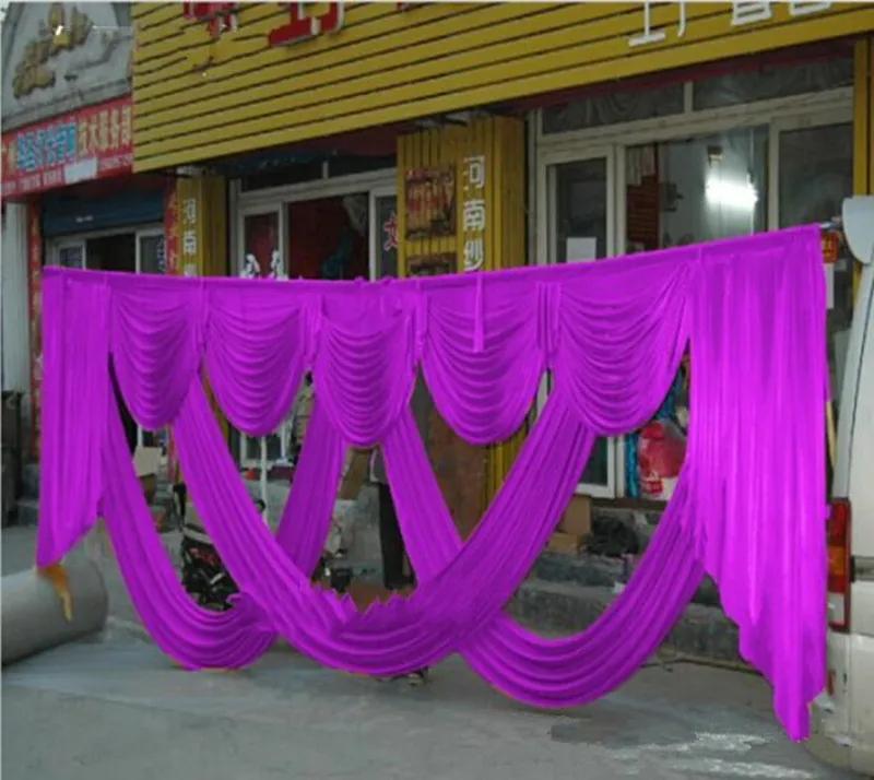 New Arrival Fashion 3 X 6 m Wedding Backdrop Centerpiece Swags Party Curtain Celebration Stage Backdrop Drapes Decoration Suppli
