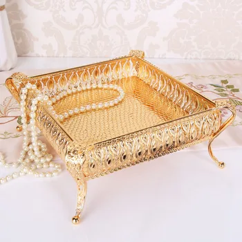 

Storage Tray Food Serving Plate Fruit Snack Tray Box Home Decoration 20*20*10cm