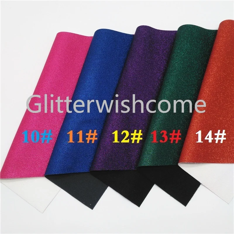 Glitterwishcome 21X29 см A4 размер винил для бантов Радужное тиснение Икра Кожа Fabirc искусственная кожа листы для бантов, GM522A