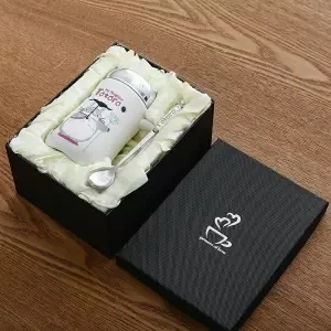 Creative Ceramic Cup Female Student Cup Large Capacity Water Cup Mug Simple with Lid Spoon Couple Coffee Cup Milk Cup Coffee - Цвет: 450ML gift box