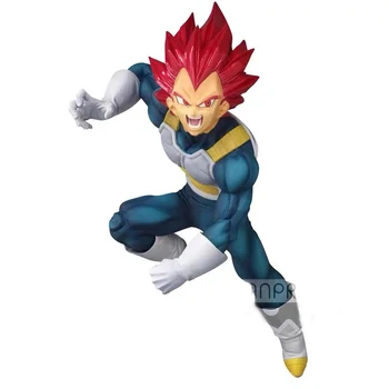 

Preorder February Original Banpresto dragon ball super saiyan red Vegeta PVC action figure model Figurals Dolls
