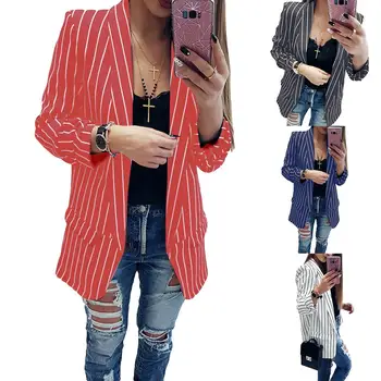 

Vintage Double Breasted Plaid Women Blazer Pockets Jackets Female Retro Suits Coat blazers Jacket
