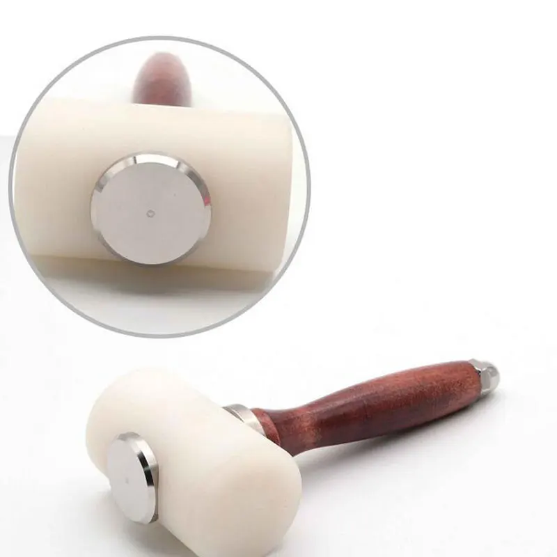 Кожа резьба наборы молотков деревянные ручные поделки пробойник для кожи резки