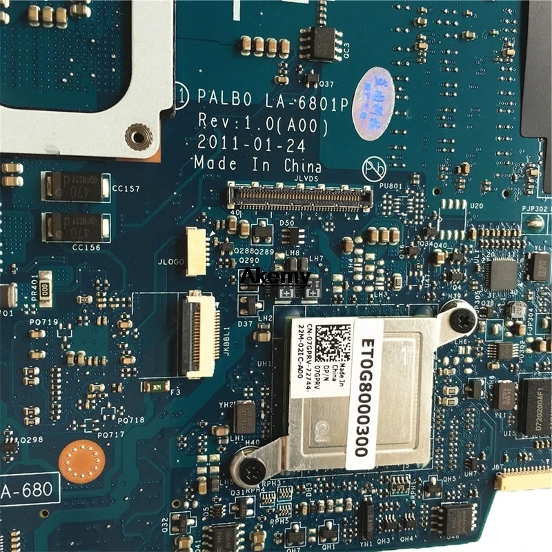 Для dell Alienware M14x R1 материнская плата P18G LA-6801P CN-0KNF1T 0KNF1T KNF1T GT555M GPU материнская плата для ноутбука протестированная работа