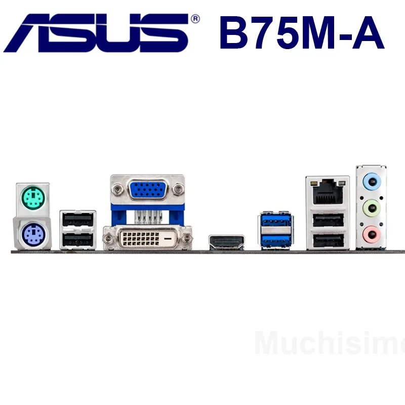 LGA1155 Материнская плата ASUS B75M-A LGA1155 Intel B75 DDR3 i3 i5 i7 Процессор 16 Гб для рабочего стола материнской платы mикро ATX