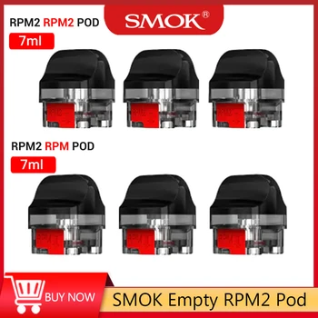 

SMOK Replamcement Empty RPM2 Pod 7ml Capacity Vape Cartridge fit RPM2 Mesh MTL Coil Electronic Cigarette Vaporizer VS NORD 2 MAG