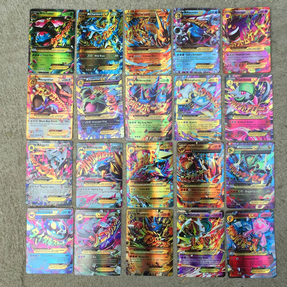 Takara Tomy Pokemon GX карты экс карты Мега карты флэш Pokemon карты коллекции детские игрушки рождественские подарки
