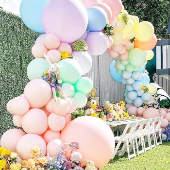 

Pastel Unicorn Party Decoration 5/18/36 inch Pastell Macarons Balloons Garland Baby Shower Organic Balloon Arch