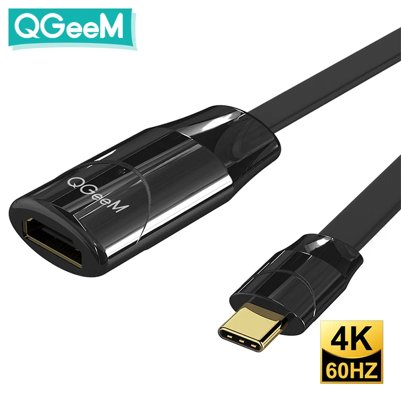 QGeeM USB C HDMI кабель 4K 60 Гц Тип адаптер для MacBook Huawei Mate 30 Pro Samsung Thunderbolt 3 к