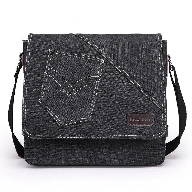 

Men's Oblique Shoulder Bag Canvas Hand Business Clutch Chest Bag Wallet