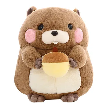 

Children Baby Plush Toy Adorable Kawaii fluffier Groundhog Woodchuck Stuffed Birthday Baby Gift Animal Plush Toy 20CM #19