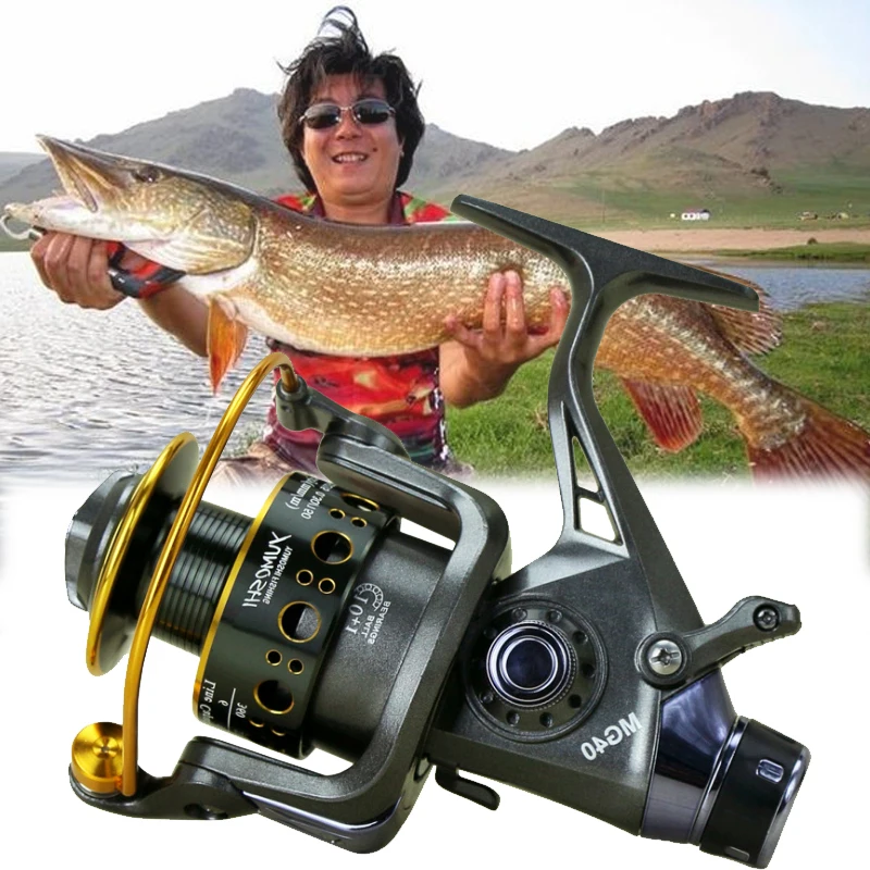 Yumoshi 5.2: 1 Double unloading force Left/Right Hand Fishing Reel Metal 10+1 Bearing Balls Spinning reel | Спорт и развлечения