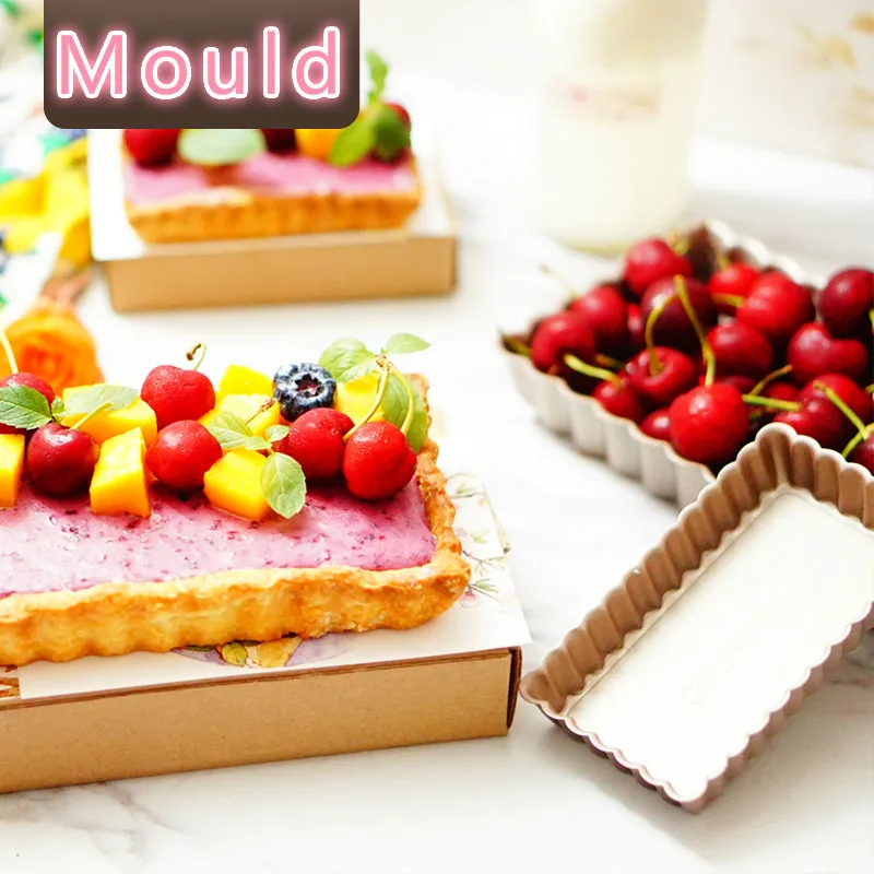 Квадратная антипригарная форма для пиццы пирога торта съемная сверхмощная