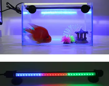 

Color R.G.B Aquarium Fish Tank Waterproof Bar Light Submersible Strip rigid lamp IP68 Pond 18cm/28cm/38cm/48cm optional