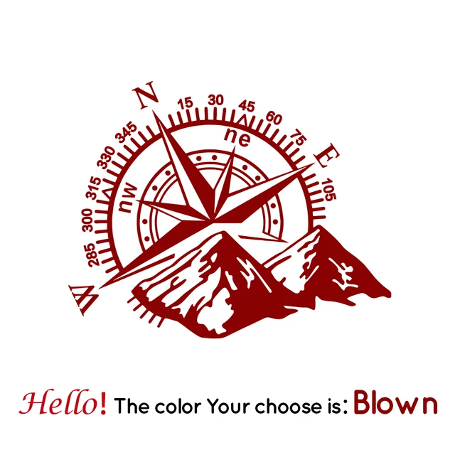 Point of Mountain Car Sticker Funny Vinyl Car-Styling Decals For Auto Window Motorcycle Decor наклейки на авто Brown