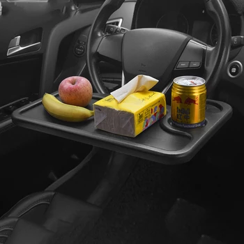 

Car Desk Car Laptop Computer Table Steering Wheel Eat Work Drink Food Coffee Goods Tray Auto Accessories Portable Wordpad