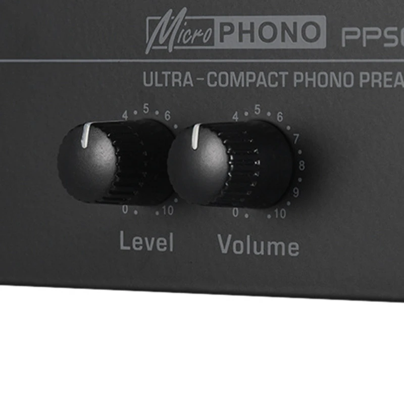 Pp500 ультра компактный преусилитель Phono с уровнем и регулятором громкости Rca вход