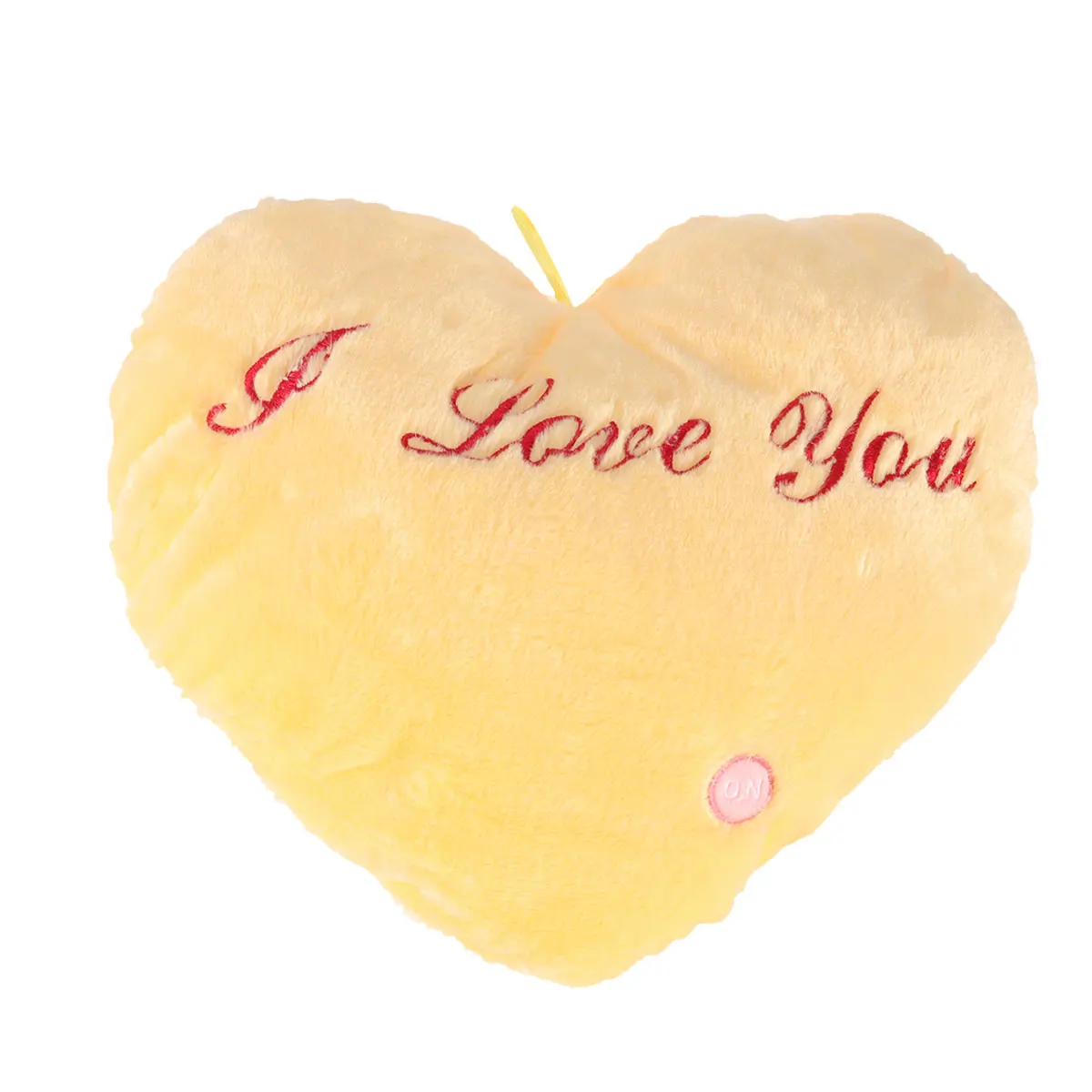 В форме сердца подушка с буквенным принтом светящийся чехол для подушки Забавные игрушки с сердечником для дивана автомобиля бытовые украшения - Цвет: 2
