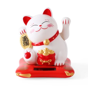 

Creative Shaking Hands Lucky Cat Feng Shui Figurines Home Decoration Accessories Mascot Decoration Reception Desk Decor Crafts