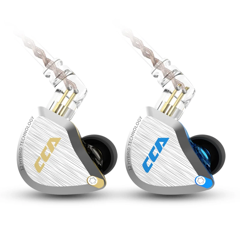 

CCA C12 5BA+1DD Hybrid In Ear Earphone 6 Driver Unit HIFI Earbud Monitor Running Sport Auriculares IEM Earbud Stage 2Pin CCA C16