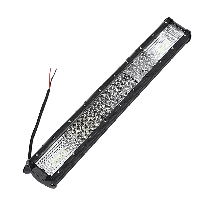 

20Inch White & Amber Flash 288W Triple Row LED Light Bar Combo for Off Road Trucks Boat SUV ATV 4WD CAR Strobe LED Bar