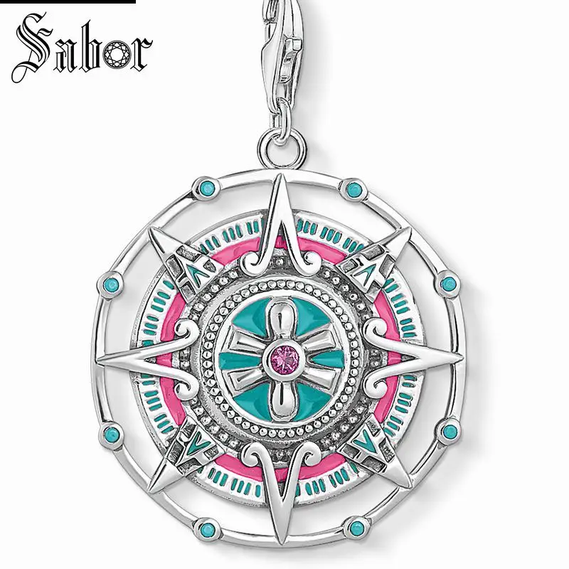 Thomas Mayan Calendar Charm этнический подарок 2020 посеребренный браслет подарки ювелирные