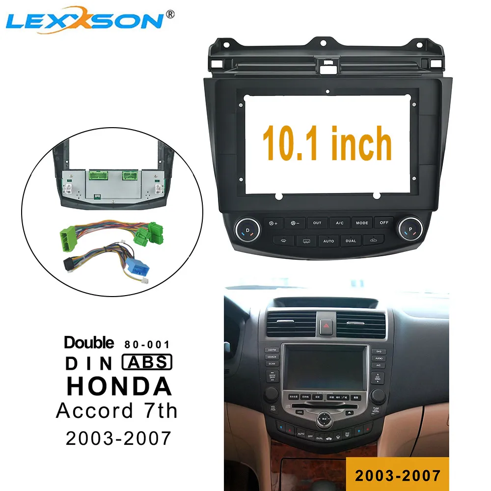 10,1 дюймов Автомобильная Радио панель для HONDA Accord 7th 2003-2007 приборная панель Установка отделка установка рамка объемный DVD рамка панель