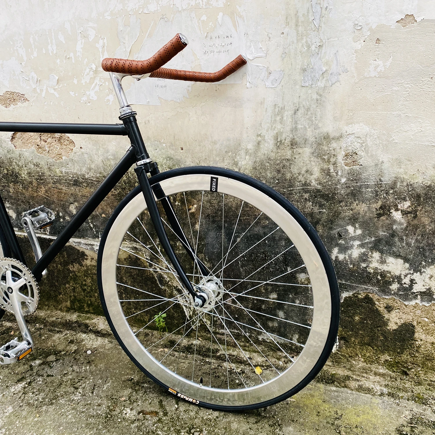 Vintage Fixie Bike Frame Sliver 700c 