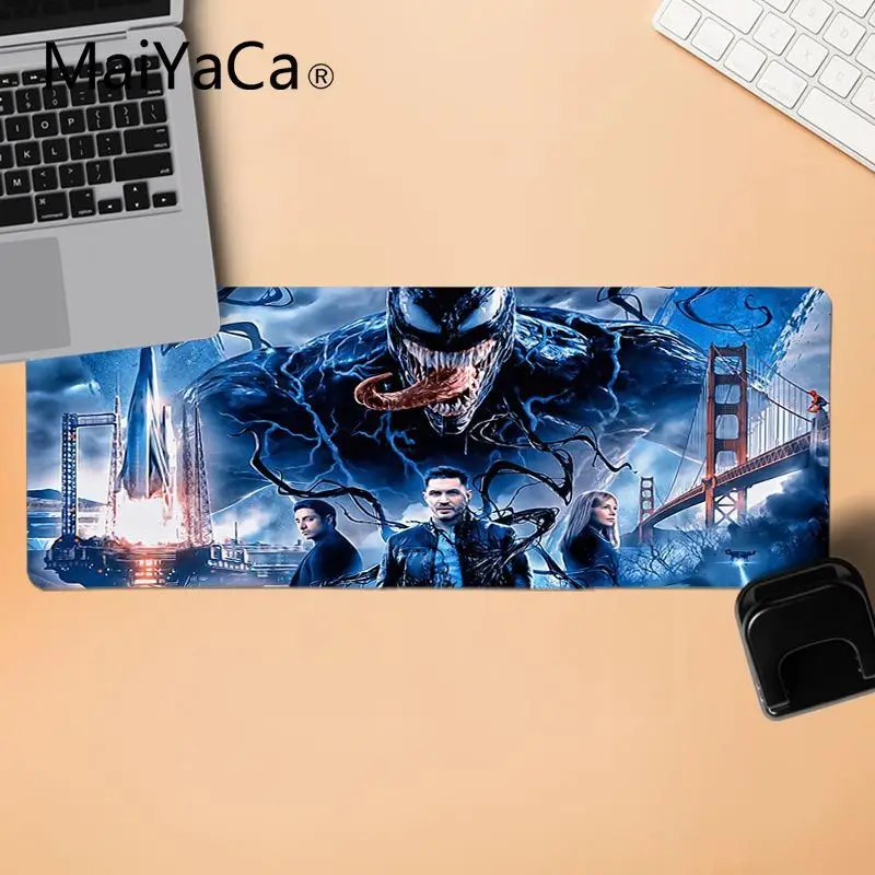 LockEdge 30x80cm MaiYaCa venom офисные мыши геймер мягкий коврик для мыши Противоскользящий прочный силиконовый компьютерный коврик - Цвет: LockEdge 30x80cm