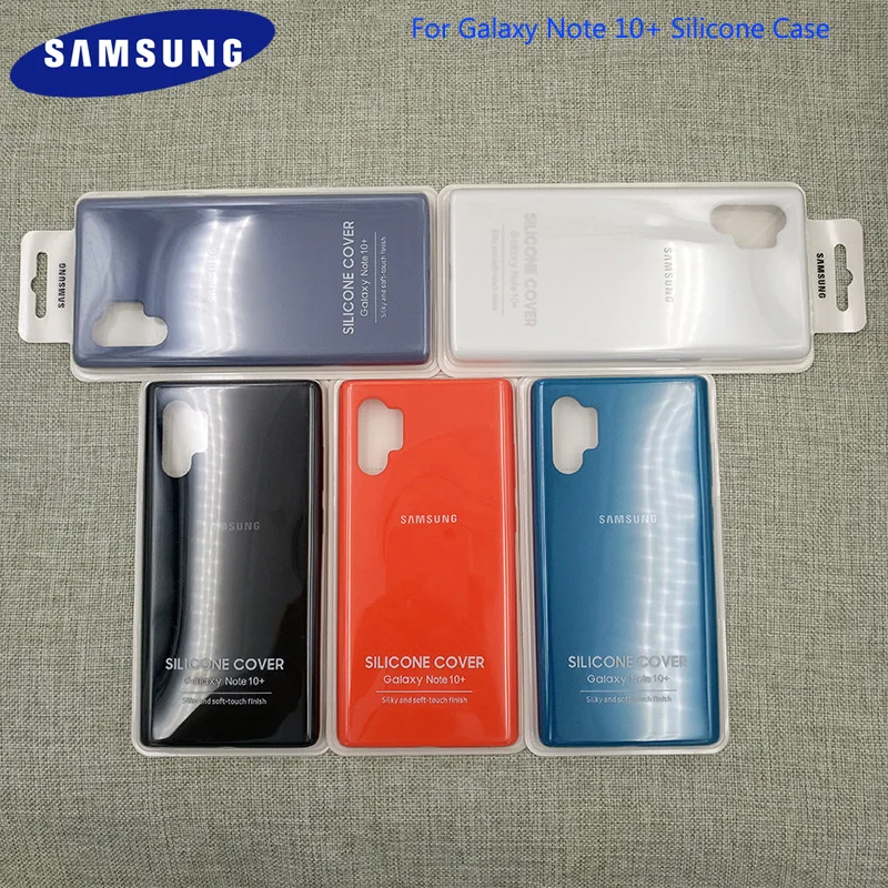 

100% Original Samsung Galaxy Note 10+ Liquid Silicone Case Silky Soft-Touch Shell Cover For Galaxy Note 10 Pro With 9 Colors