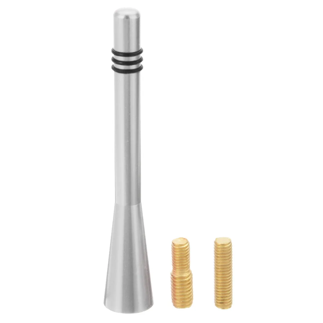 Mayitr 1pc 8cm Universal Car Short Stubby AM/FM Radio Radio Antenna Aerial + 2 Types Screw Bolts