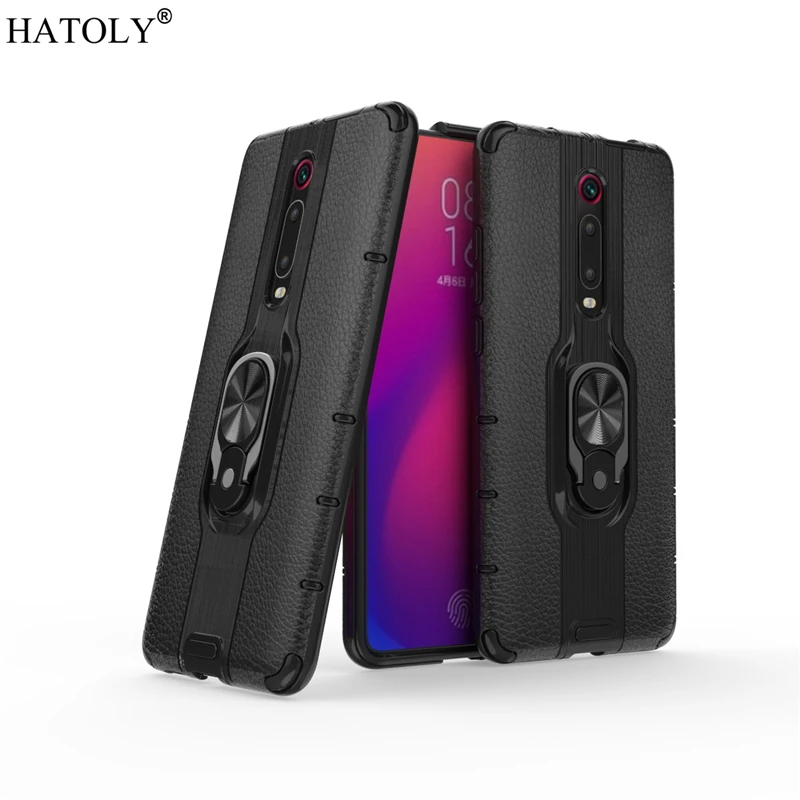 

For Xiaomi Redmi K20 Case For Xiaomi Redmi K20 Armor Case Finger Ring Rubber PC TPU Shell Hard Back Phone Case For Redmi K20