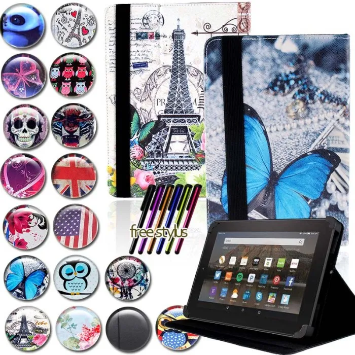 KK&LL For Argos Alba 10 Inch Android Leather Smart Tablet Stand Folio