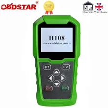 Programador obdstar h108 psa toda a programação perdida chave/leitura do código do pino/cluster calibrar para peugeot/citroen/ds com can & k-line