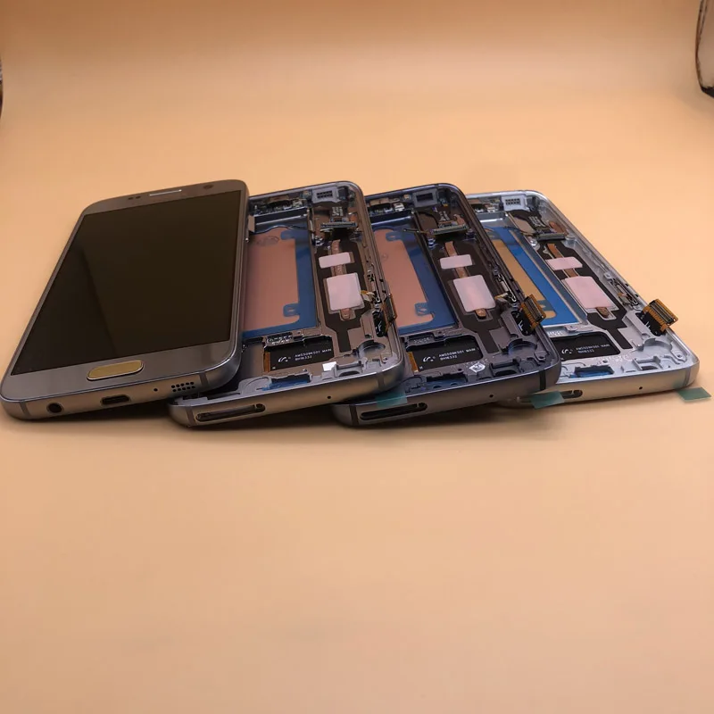 Сменная рамка для ЖК-дисплея SAMSUNG Galaxy S7 G930 G930F G930A с цифровым преобразователем сенсорного экрана
