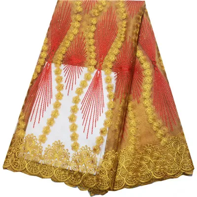 Винный Цвет Тюль кружевная ткань вышитая африканская французская кружевная ткань с камнями нигерийское кружево для свадьбы - Цвет: PS75648F407