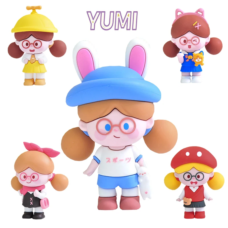 

YUMI серия учеников Эра таинственный сюрприз Фотосумка мультфильм милая кукла Домашнее украшение коллекционный подарок игрушка девушка эль...