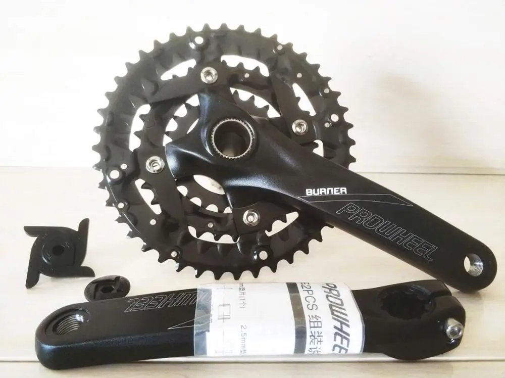 9 Speed PROWHEEL полый коленчатый вал TEN-651-TT горного велосипеда 9/10 скоростей - Цвет: 9 Speed