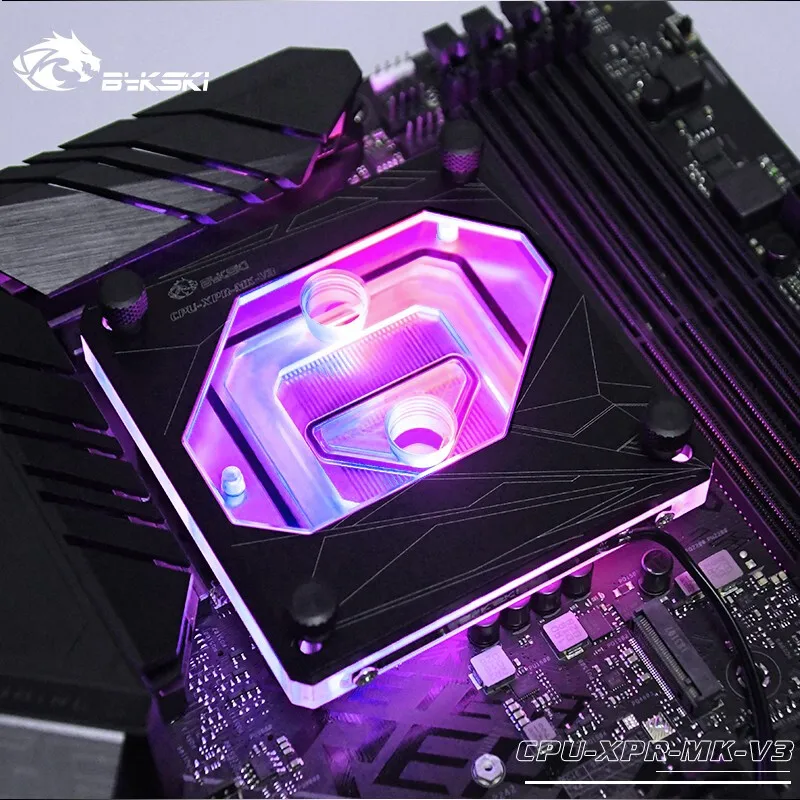 Bykski CPU XPR A MK V3 водяной блок для INTEL LGA1150 1151 1155 1156 2011 2066 1366 черный RGB поддержка GND